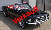 1967 Ford Mustang GT Cabrio 289 Raven Black Schwarz, komplett restauriert
