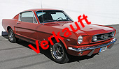 1965 Ford Mustang, Fastback, Rangoon Red