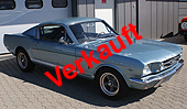 1965 Ford Mustang Fastback GT Silver Blue 289 V8 A-Code