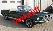 1967 Ford Mustang GT Cabriolet 390, Big Block, Dark Moss Green