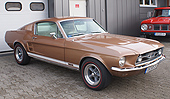 1967 Ford Mustang Fastback GT 390 Big Block, Burnt Amber